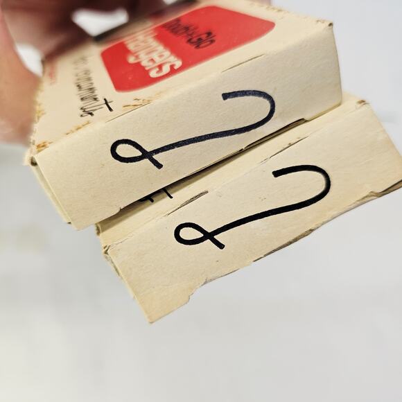 2 Vintage 1971 Doubl Glo Christmas Tree Ornament Hangers Hooks Original Boxes - Picture 5 of 9